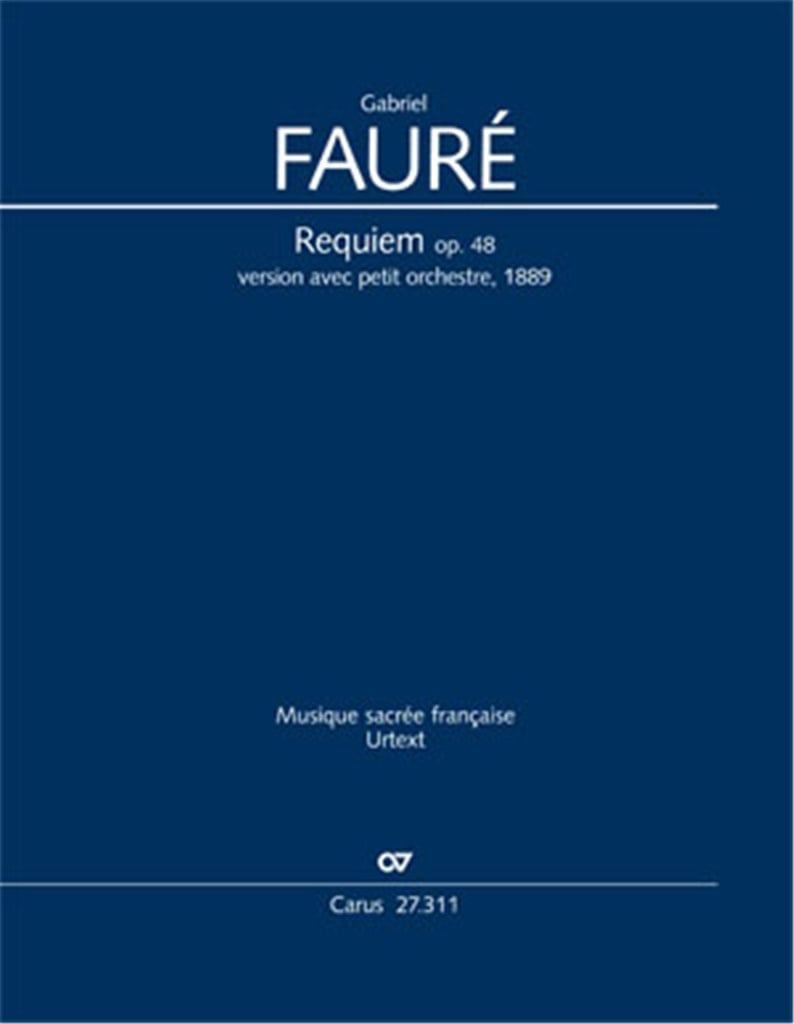 Requiem. Version for small orchestra
